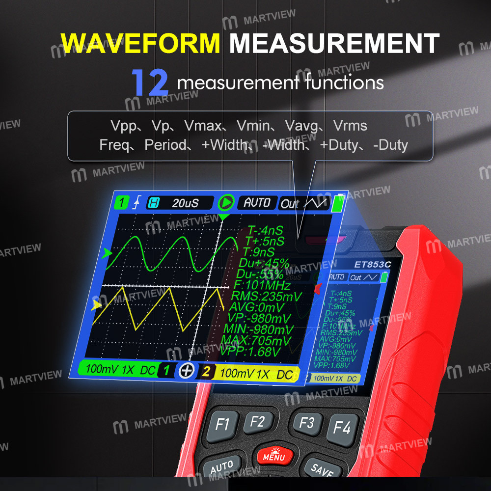 tooltop et853c-handheld-3-in-1-rms-multimeter-dual-channel-oscilloscope--signal-generator-10