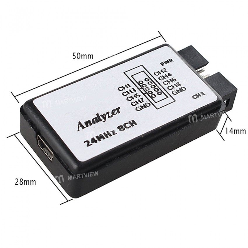 8-Channel 24MHz USB Logic Analyzer for ARM FPGA Develop