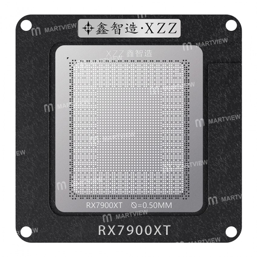 xinzhizao 050mm-magnetic-bga-reballing-tin-planting-platform-for-amd-radeon-rx7900xt-graphics-card-4