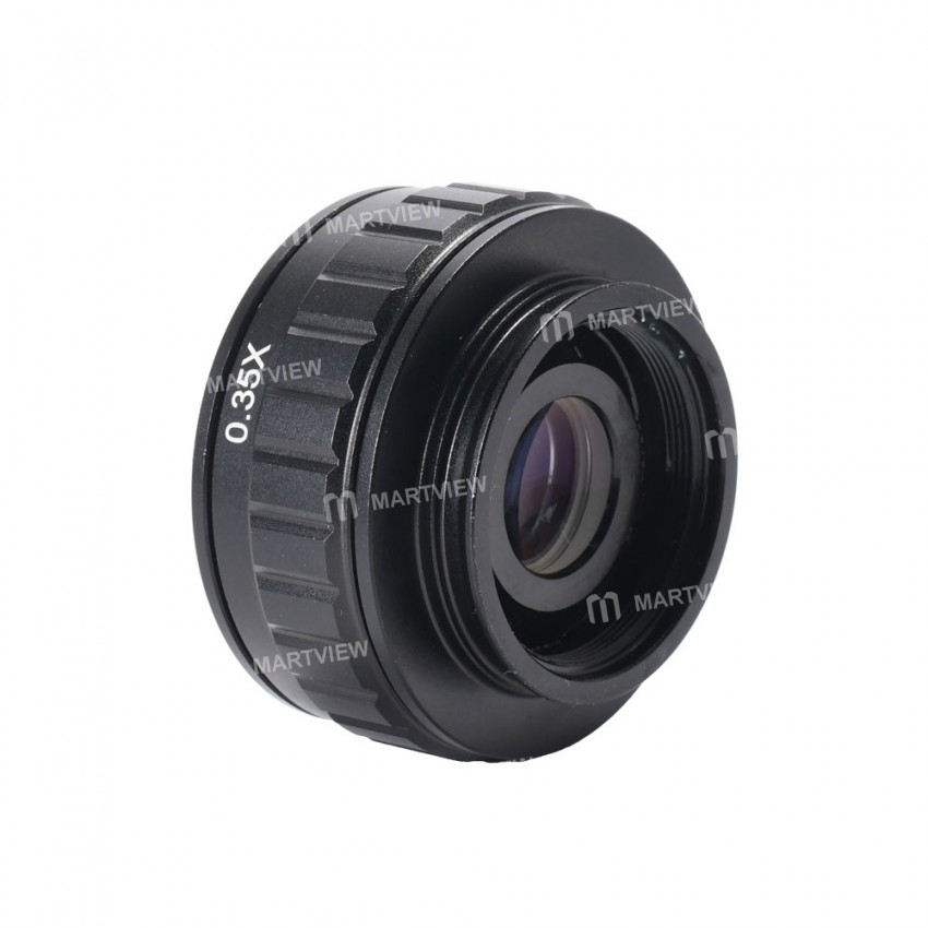 0.35X 0.5X 0.1X C-mount Focus Adjustable Camera Lens Adapter for Trinocular Stereo