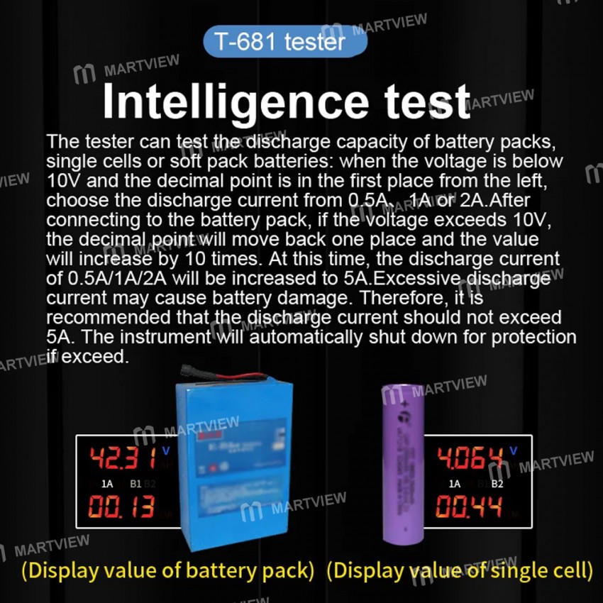 sunkko t-681-0-55v-lithium-battery-capacity-tester-for-18650-ternary-lithium-battery-9