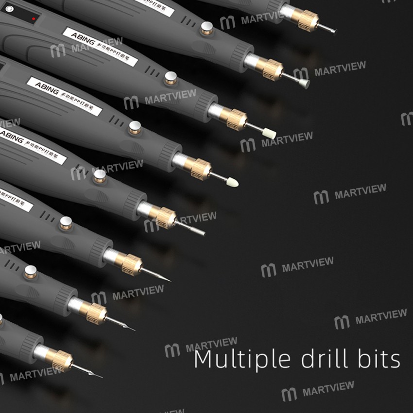Luowei & ABING Multifunctional PP Rechargeable Polishing Pen for IC Chip/Motherboard/LCD Screen