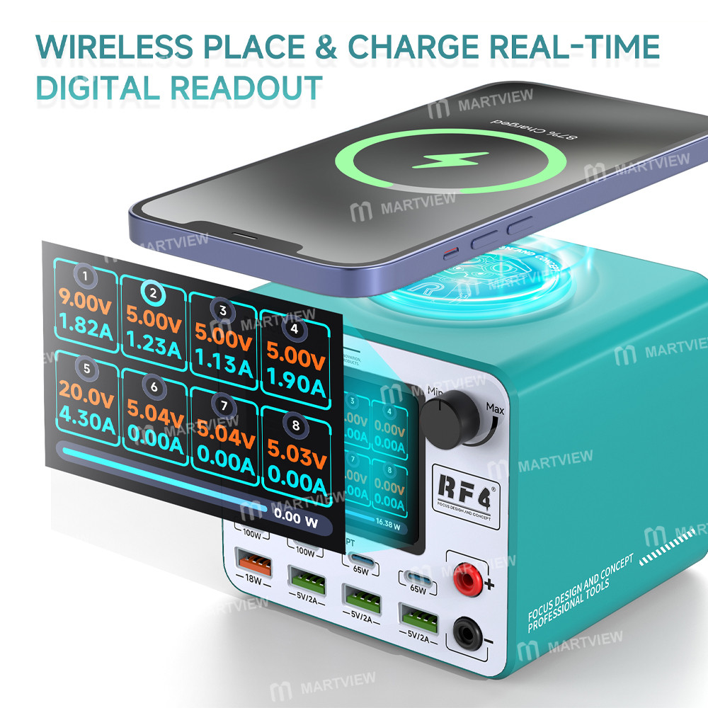 rf4 rf-mc09-desktop-multi-port-dc-power-supply-station-supports-qc5-pd30-wireless-charging-6