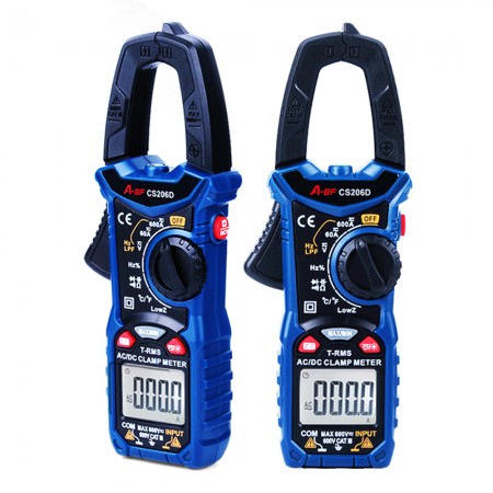 A-BF CS206B / CS206D Auto Range True RMS Digital Clamp Multimeter with NCV Function
