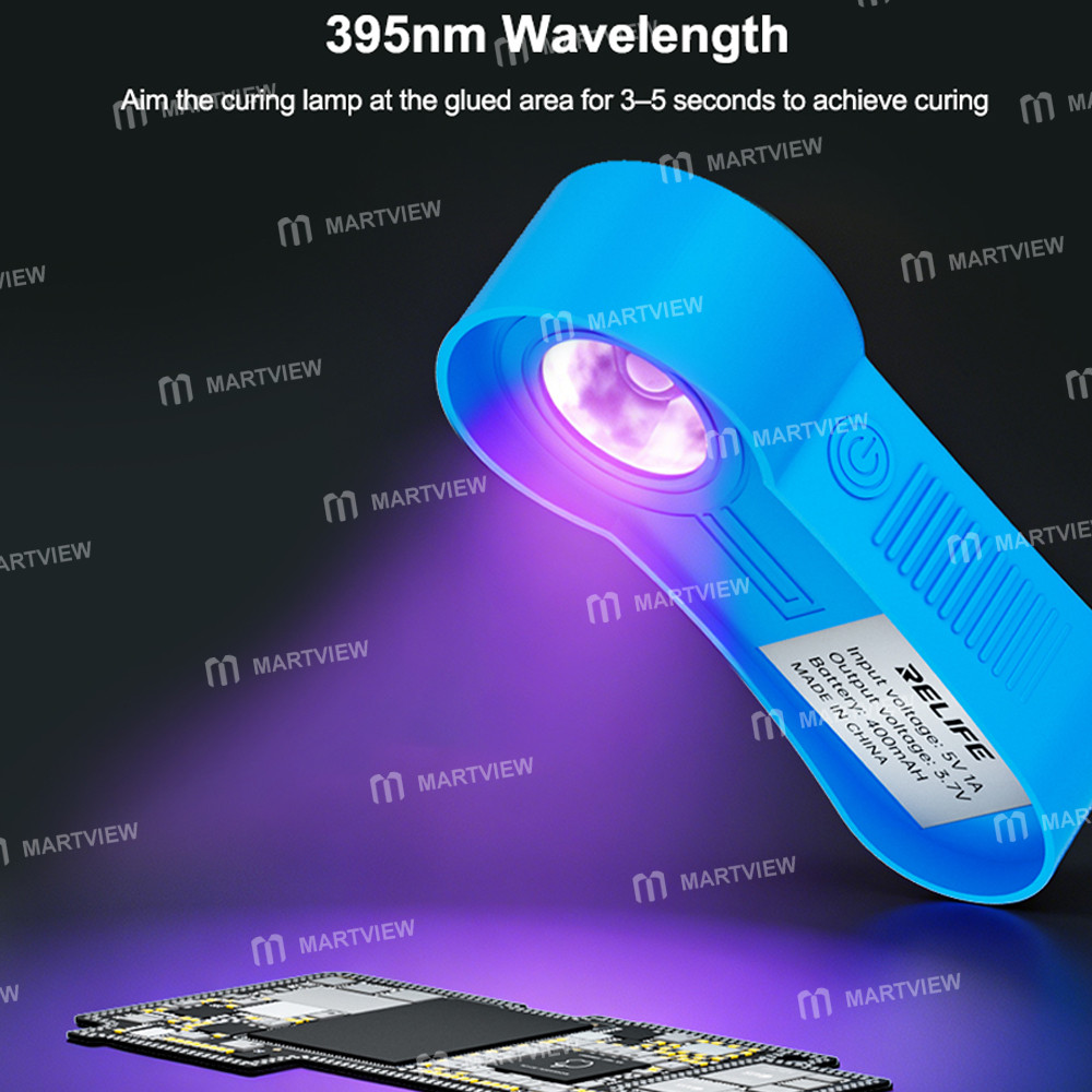 relife rl-014f-rechargeable-395nm-dual-leds-band-mini-uv-curing-lamp-for-pcb-repair-10
