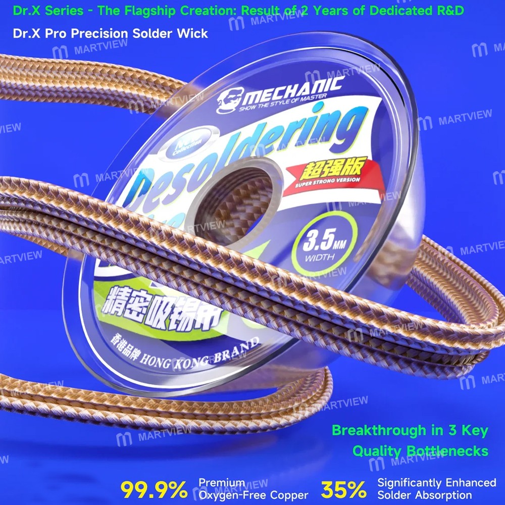 mechanic drx-pro-15m-no-residue-precision-solder-wick-for-motherboard-bga-repair-2