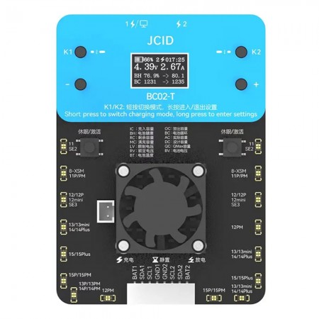 JCID BC02-T Super Battery Cycler for iPhone 11 to 16PM Battery Health Data Calibration
