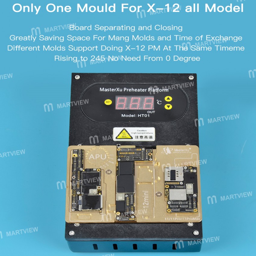 MasterXu HT01 Heating Platform for iPhone X to 12 Pro Max Middle Layer Board Repair