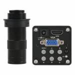 100X 130X C Mount Lens 14MP 1080P 60F / S HDMI VGA Video Camera 56LED Light Digital Microscope Set