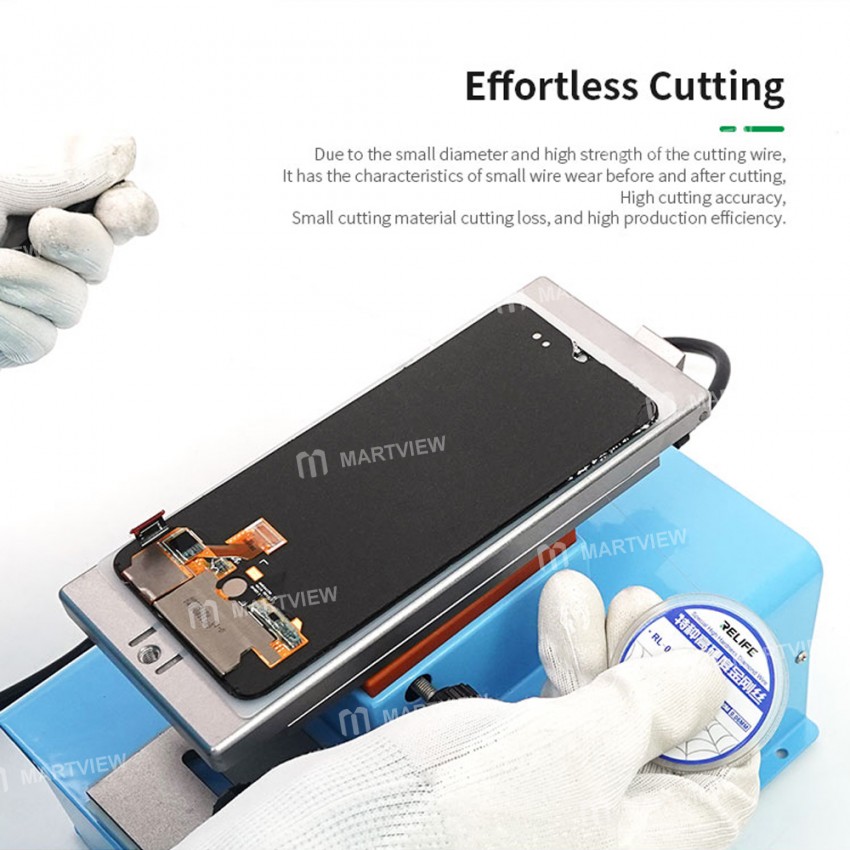Relife RL-059 100M LCD Screen Separation Ultrafine Cutting Stainless Alloy Wire