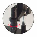 2MP HD CCD VGA Microscope Camera with Adjusting Bracket 0.7-4.5X Continous Zoom LED Light 8inch LCD