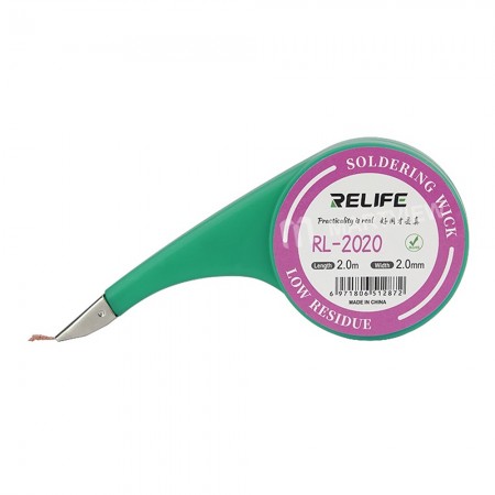 Relife RL-1520 RL-2020 RL-2520 RL-3020 RL-3520 Desoldering Wicks Dispenser Solder Remover Wick with Stainless Steel Mouth