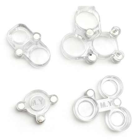 YCS Mr. Yang 4-in-1 Diamond Shield Rear Camera Repair Protective Cover Set for iPhone 6-17 Series