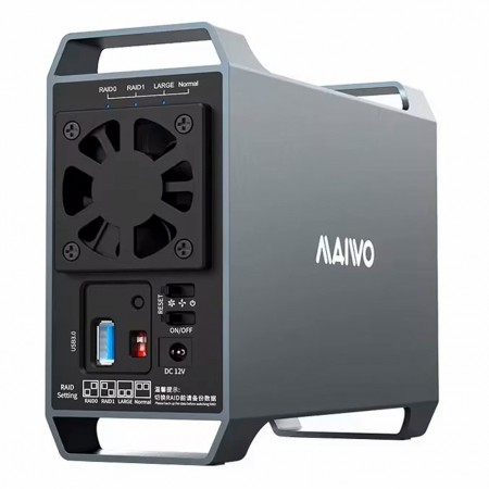Maiwo K35262U3S USB3.0 Dual Drive 3.5-inch Mechanical Hard Drive Array Enclosure