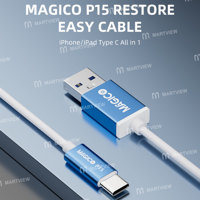 magico p15-usb-to-type-c-itransfer-cable-for-iphone-ipad-charging-restore-data-transmission-3