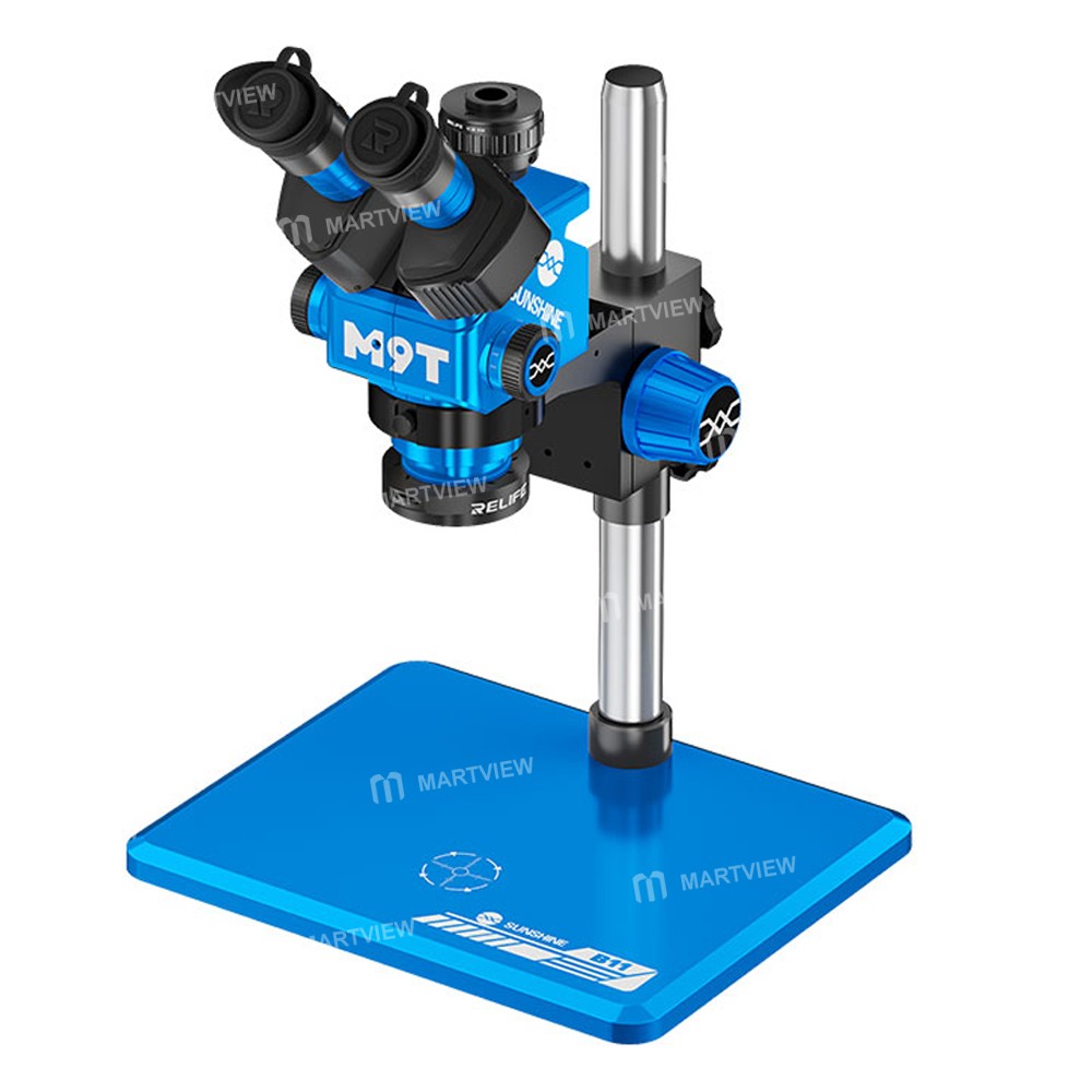 relife rl-m9t-b11-6x-45x-continuous-zoom-trinocular-hd-stereo-microscope-with-big-base-1