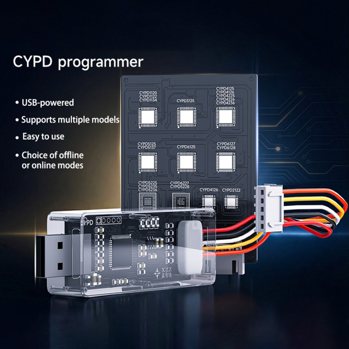 XZZ Type-C Interface CYPD Programmer for Cypress miniProg4 Notebook