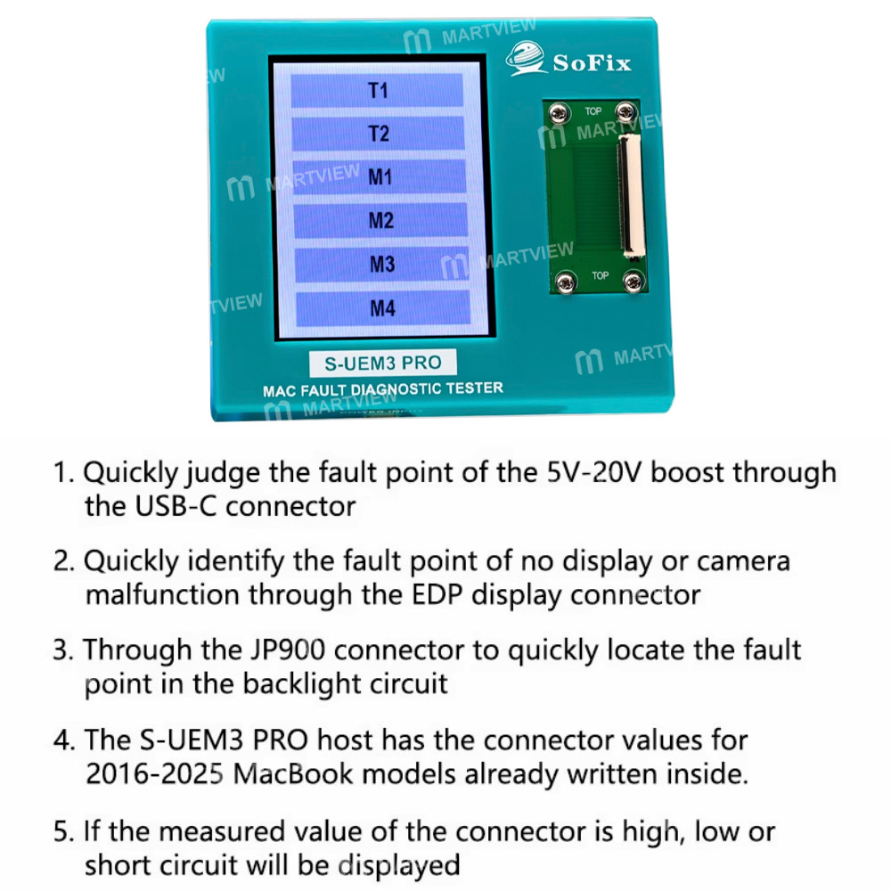 sofix s-uem3-pro-motherboard-interface-fault-tester-for-apple-macbook-20162025-6
