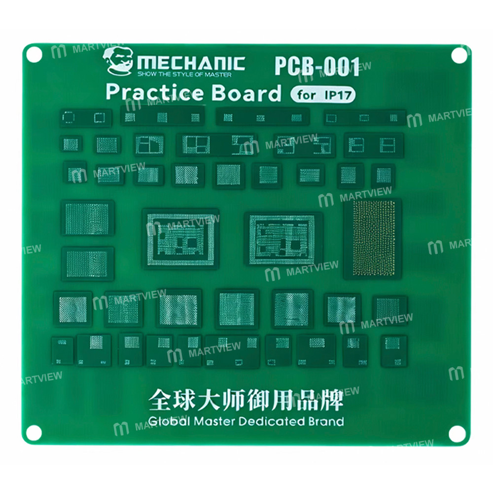 mechanic pcb-001-bga-chip-connector-socket-stencil-practice-board-support-iphone-17-series-10