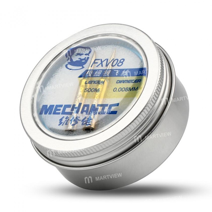 Mechanic FXV08 3-in-1 500m 0.008mm Superfine Silver Flying Line With Solder Iron Tip Set