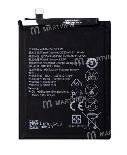 Battery Replacement for Huawei Y5 (2017) / Honor 6a Pro / Honor 8a Use (HB405979ECW / 2920mAh) - gra