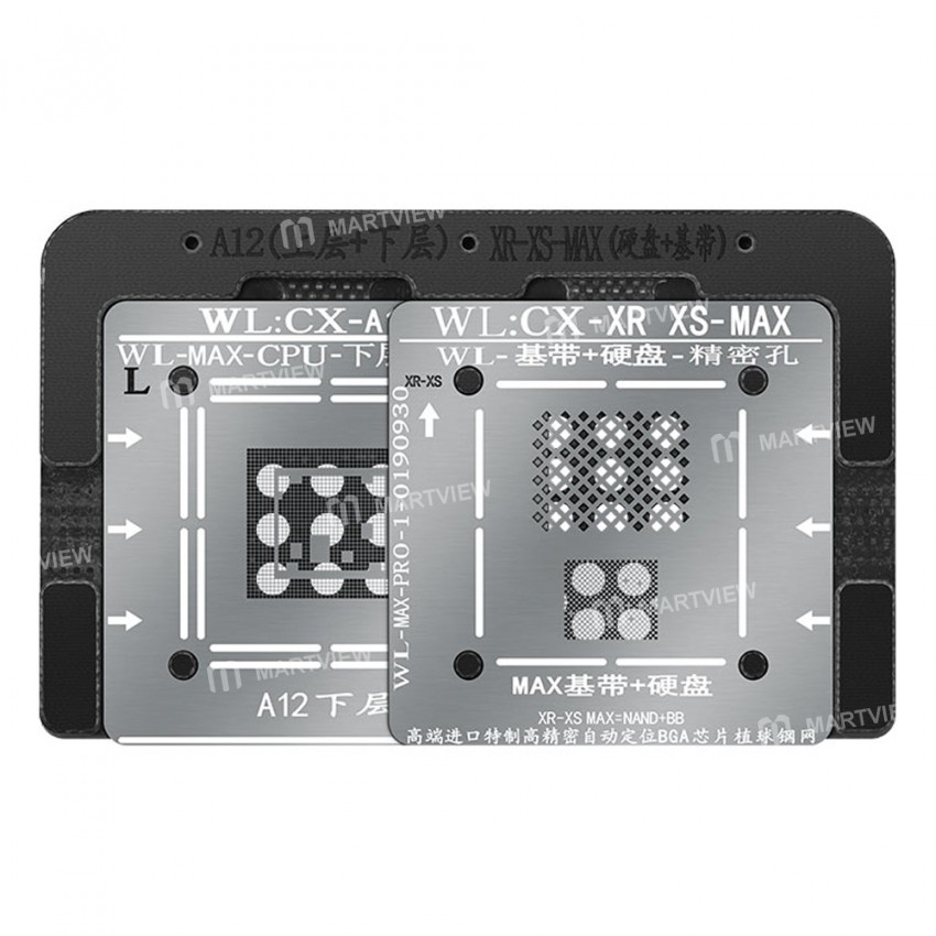 WL A6 A7 A8 A9 A10 A11 A12 CPU NAND Baseband Reballing Stencil Net Platform Positioning Plate Magnet