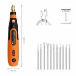 Amaoe M140 Mini Adjustable Speed Electric Grinding Machine for PCB IC Chip Grinding