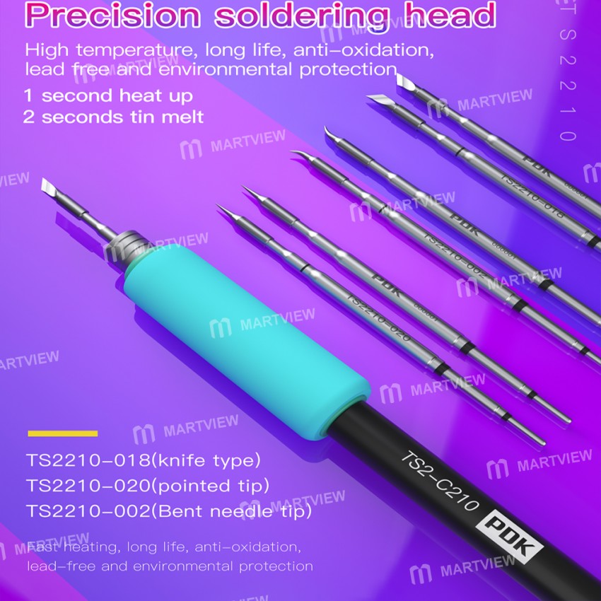 PDK TS2210 Series Soldering Iron Tip for JBC C210 Welder Handle
