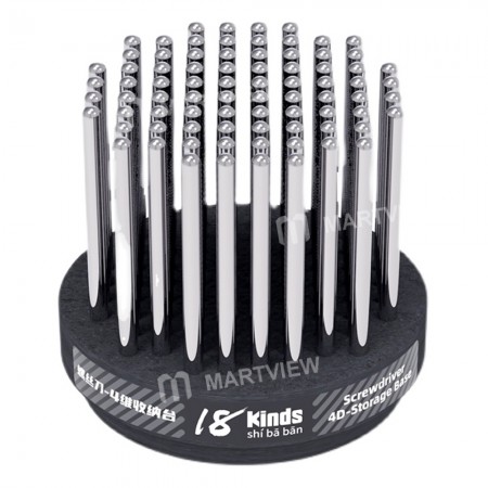 18 Kinds Screwdriver 4D-Storage Base for Storage Screwdriver / Tweezers / Soldering Iron Tips