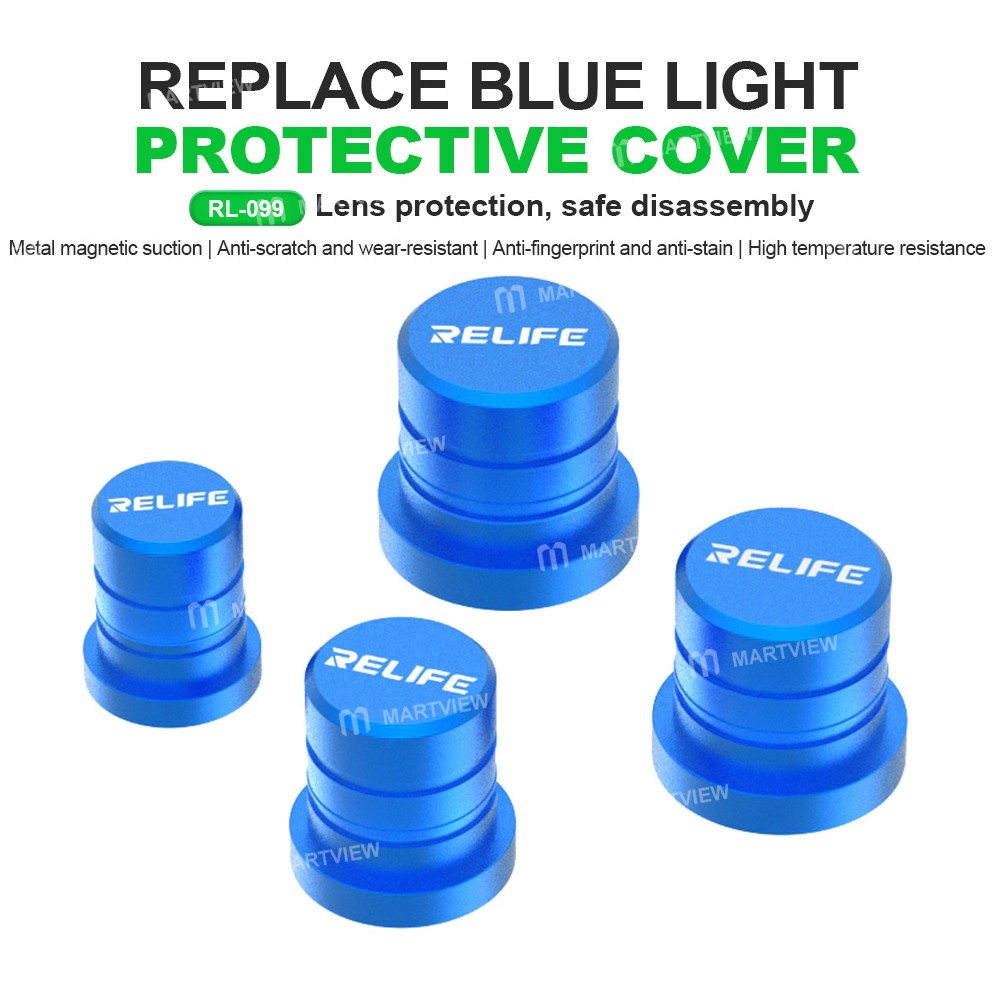 relife rl-099-multi-size-magnetic-blue-light-diamond-protective-cover-set-for-camera-lens-repair-5