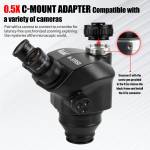 kaisi k-37050-7x-50x-continuous-zoom-trinocular-stereo-microscope-head-for-mobile-phone-pcb-repair-8