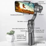 3-Axis Universal Adjustable Handheld Gimbal Stabilizer for Smartphone Camera