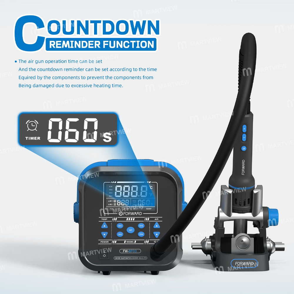 forward fw-bf03-tpu-1300w-high-precision-temperature-control-hot-air-gun-desoldering-rework-station-