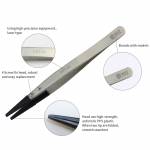 BST-2A Matte Blast Anti-static Tweezers with Replaceable Tip