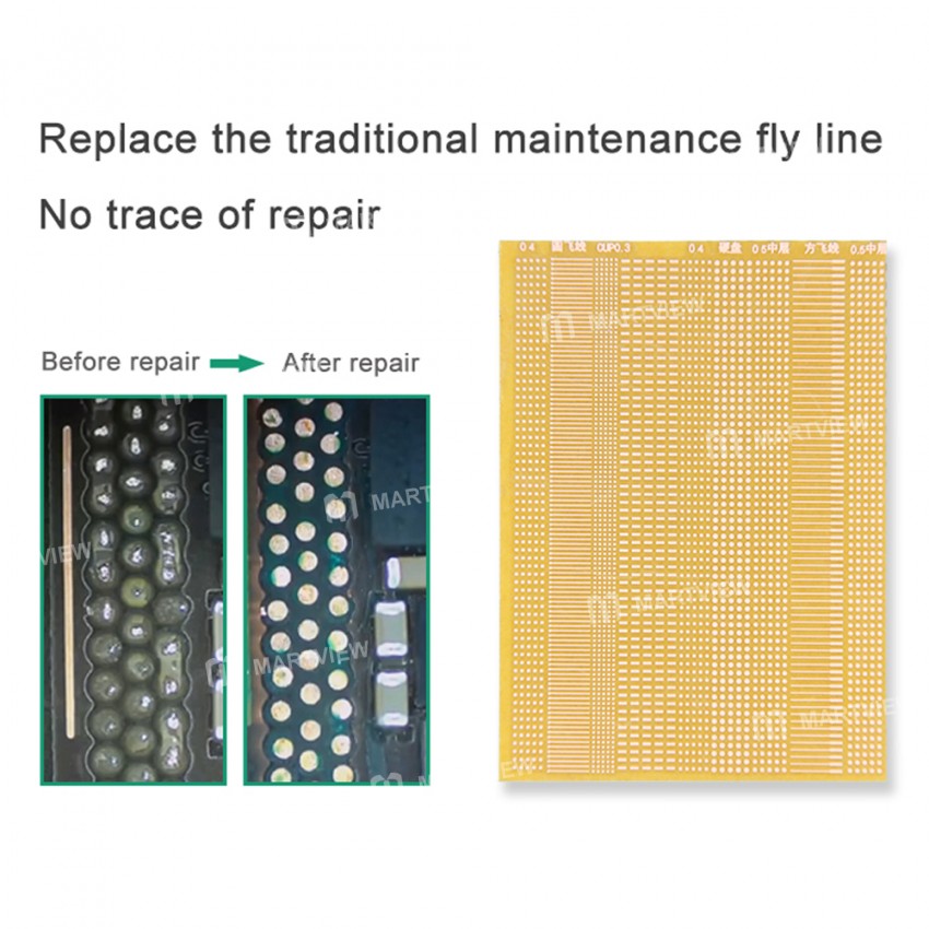 BST-66 3-in-1 Jump Wire Soldering Patching Tools with 2pcs Stainless Remove Glue Scraper Needles