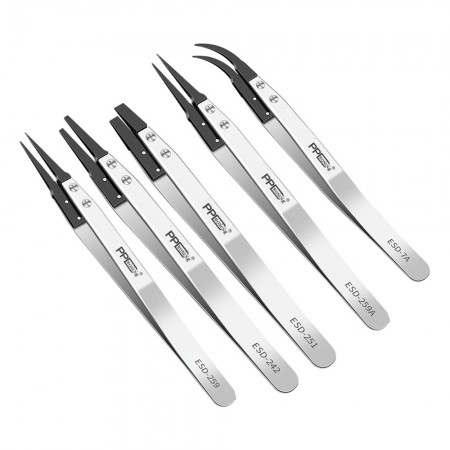 PPD Replaceable Plug ESD Static-free Tweezers for Mobile Phone Repair