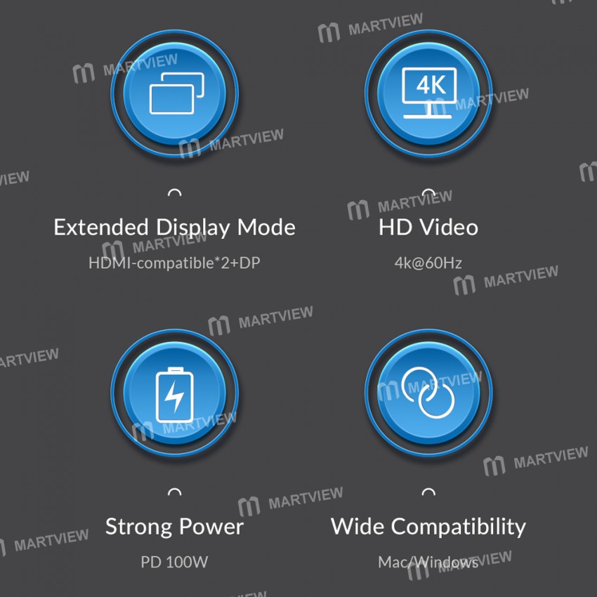 orico cdh-15h-15-in-1-multifunctional-multi-interface-4k-multi-screen-docking-station-for-macbook-pr