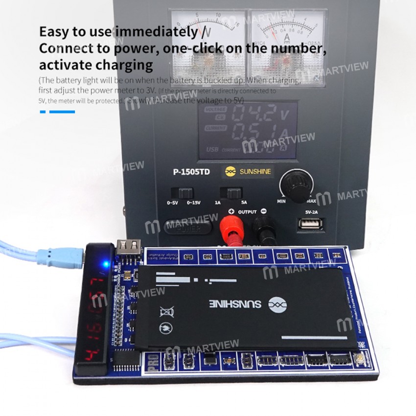 Sunshine SS-915 Fast Charging Smartphone Battery Activation Board with LED Display