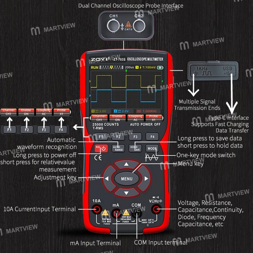 zoyi zt-703s-3-in-1-dual-channel-50mhz-digital-storage-oscilloscope-multimeter-signal-generator-13