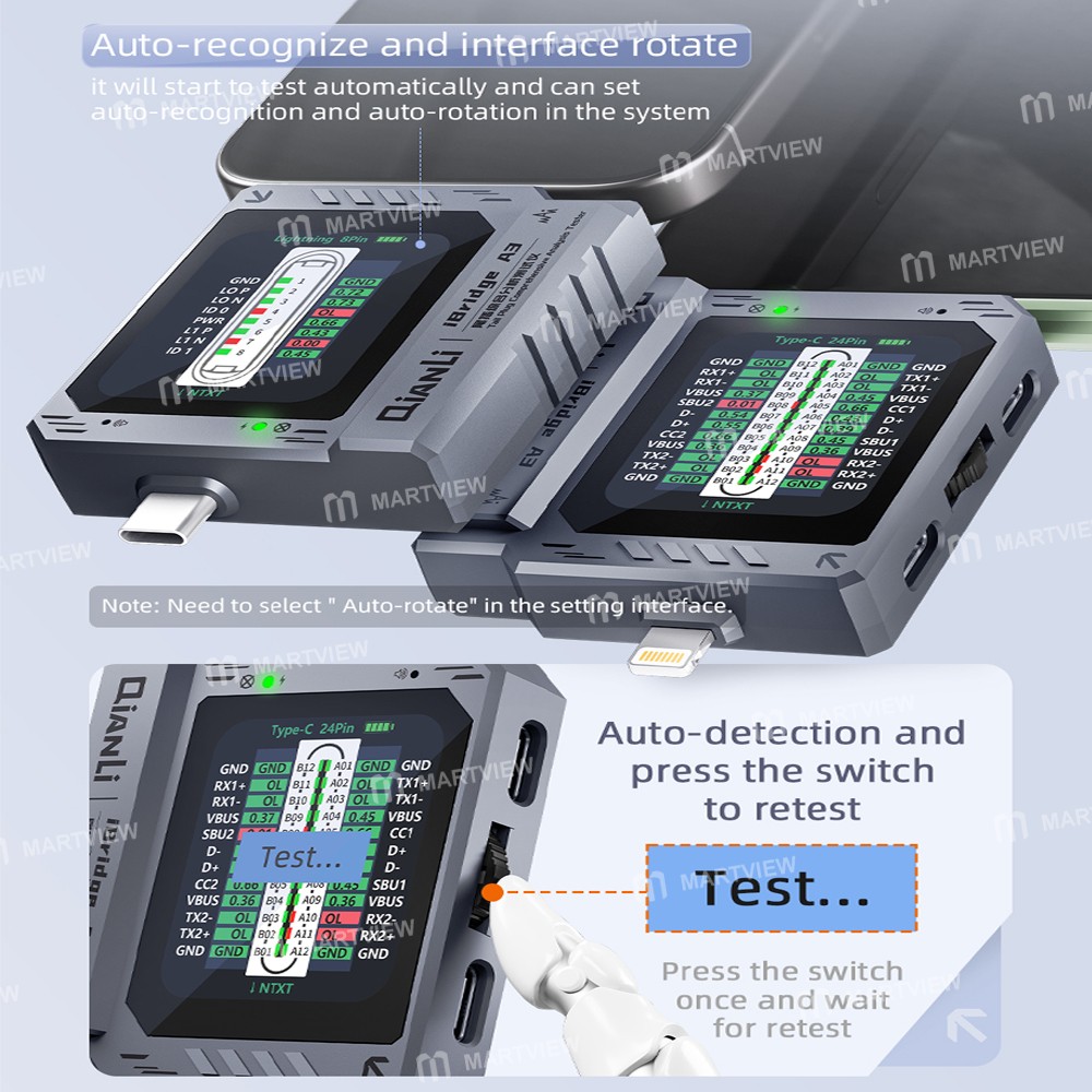 qianli ibridge-a3-tail-plug-comprehensive-analysis-tester-for-lightning-type-c-interface-devices-7