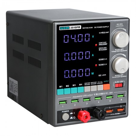 Sugon 3010PM 30V / 10A 4-Digits Display LED High Precision Adjustable Switching DC Power Supply