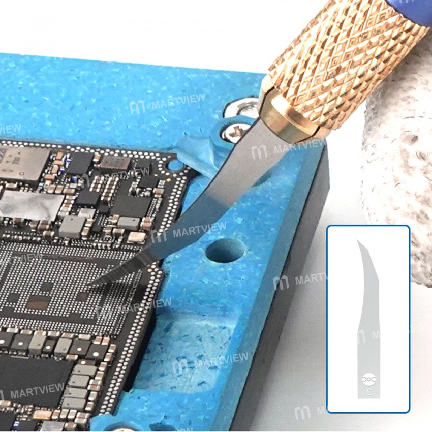 Sunshine SS-101F Chip Repair Advanced Blade Set for Separating Dot Matrix/Glue Removal/Chip Removal