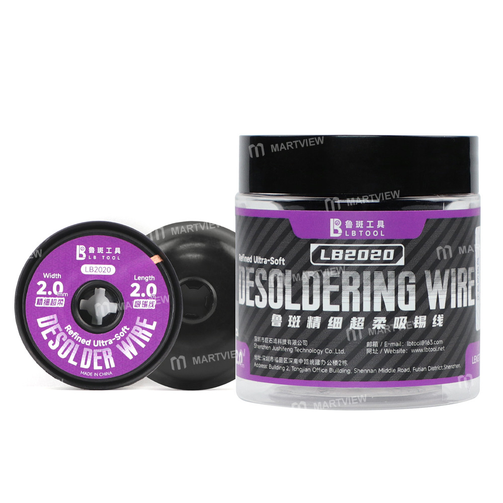 lb tool-lb2020-2-meter-20mm-refined-ultra-soft-desoldering-wick-for-bga-soldering-repair--5pcs-3