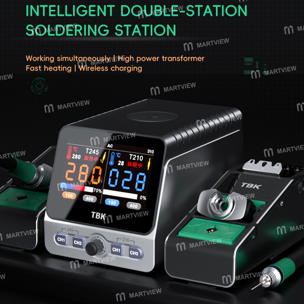 tbk 310-multifunctional-intelligent-double-station-soldering-iron-station-with-wireless-charging-4