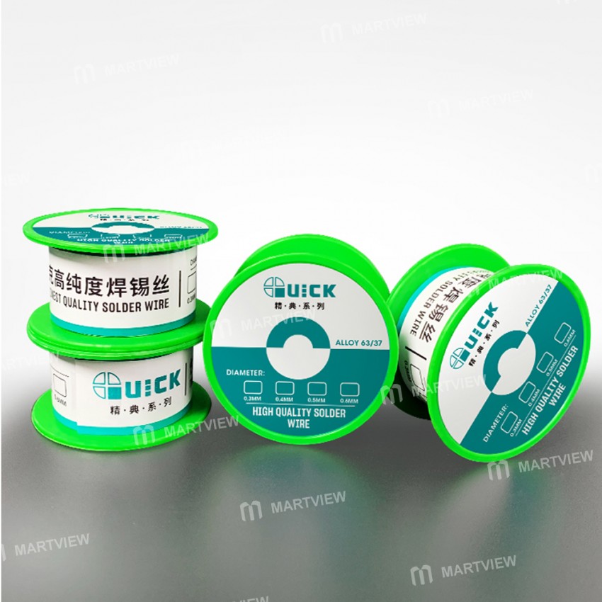Quick 40g 0.3/0.4/0.5/0.6mm High Purity Superfine Solder Wire for Mainboard Fly Line Soldering Repai