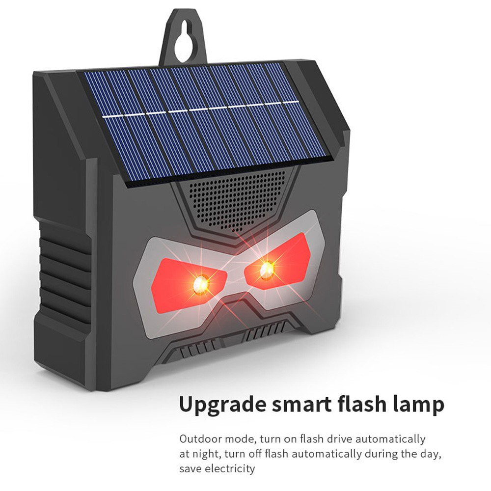 solar powered-raccoon-repeller-waterproof-ultrasonic-animal-repellent-tool-12