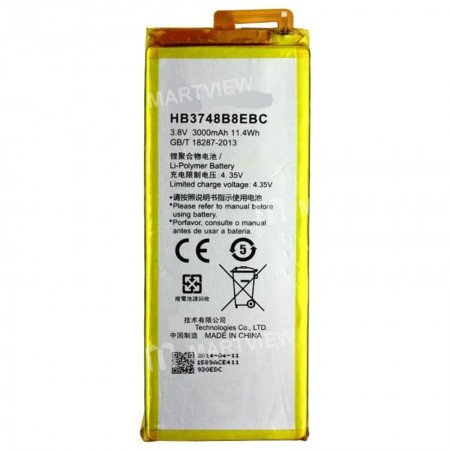 Battery Replacement for Huawei Ascend G7 Use (HB3748B8EBC / 3000mAh) - grade AAA quality