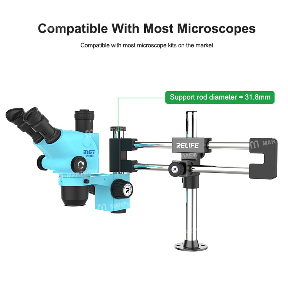 relife ms2-pro-universal-dual-bearing-dual-rod-microscope-stand-for-most-microscope-11