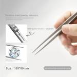 multi purpose-non-slip-stainless-steel-tweezers-with-clip-fastener-4