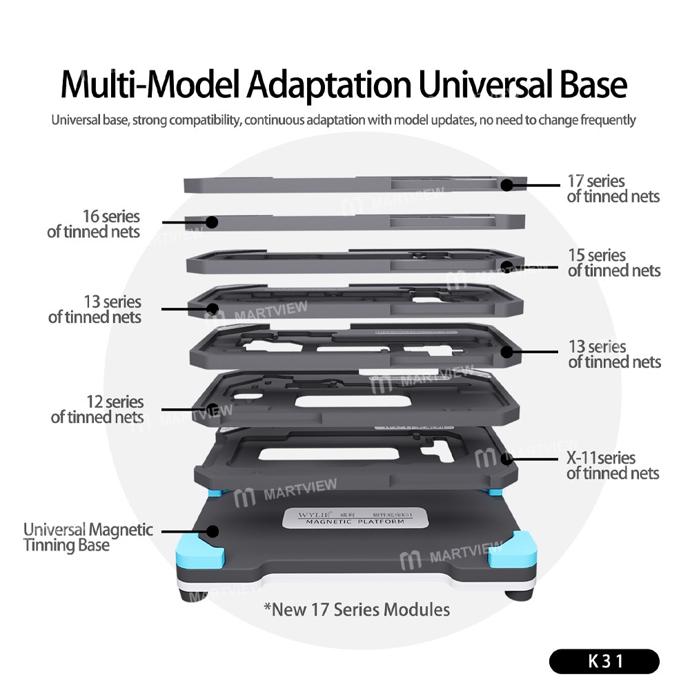 wylie wl-k31-012mm-motherboard-middle-layer-planting-tin-platform-set-for-iphone-x-to-17pro-max-3